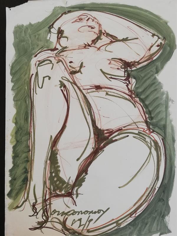 Nudo a pastello grigio